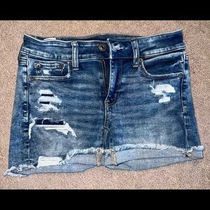 American Eagle distressed cut off shorts denim
